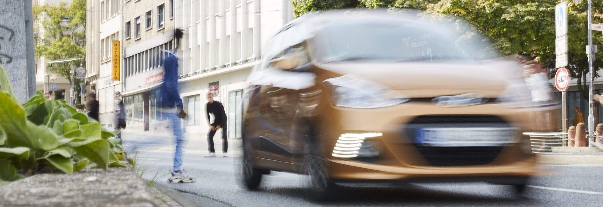 Verkehrsszene am Darmstädter Cityring