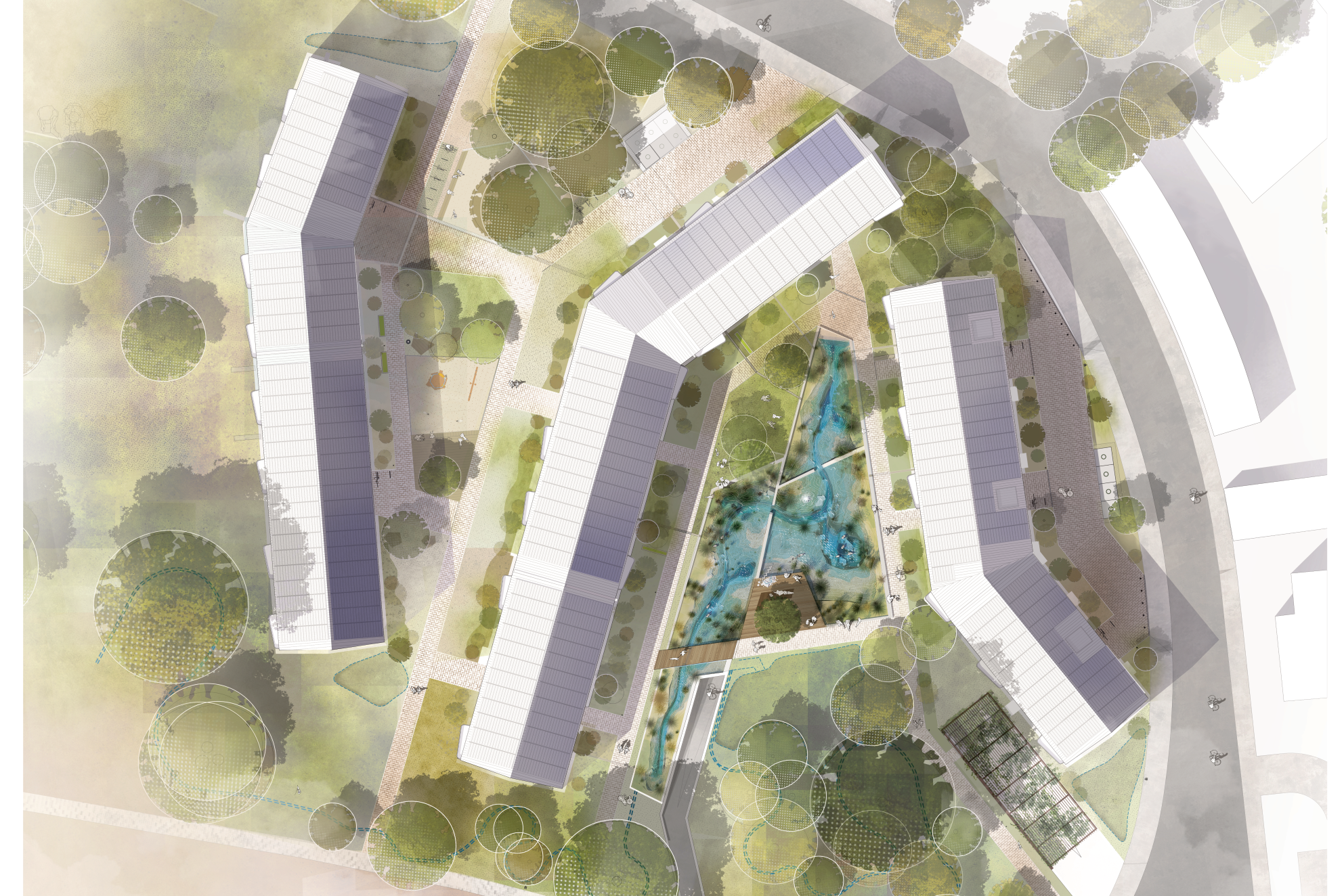 Lageplan des neu geplanten Mannheimer Stadtviertels Aubuckel