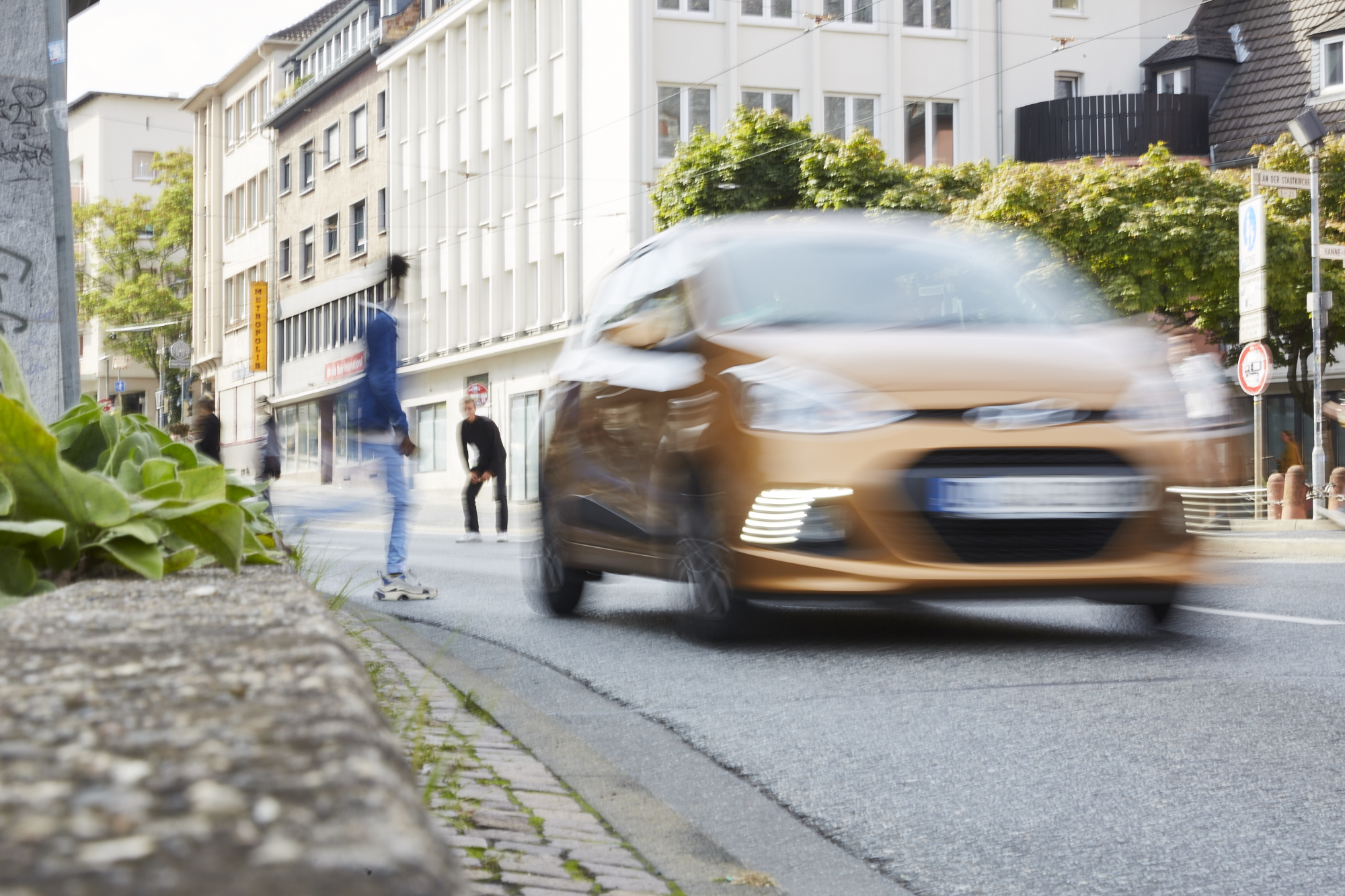 Verkehrsszene am Darmstädter Cityring